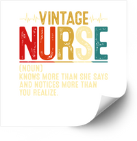 Thumbnail for Vintage Nurse Definition Sticker | Retro Distressed Typography Vinyl Decal | Nurse Appreciation Gift