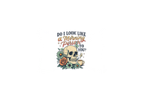 Thumbnail for Do I Look Like A Morning Person Throw Pillow | Skull Floral Decorative Pillow | Funny Sarcastic Gift