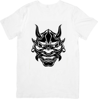 Thumbnail for Hannya Oni Mask T-Shirt | Japanese Demon Graphic Tee | Streetwear Gothic Gift