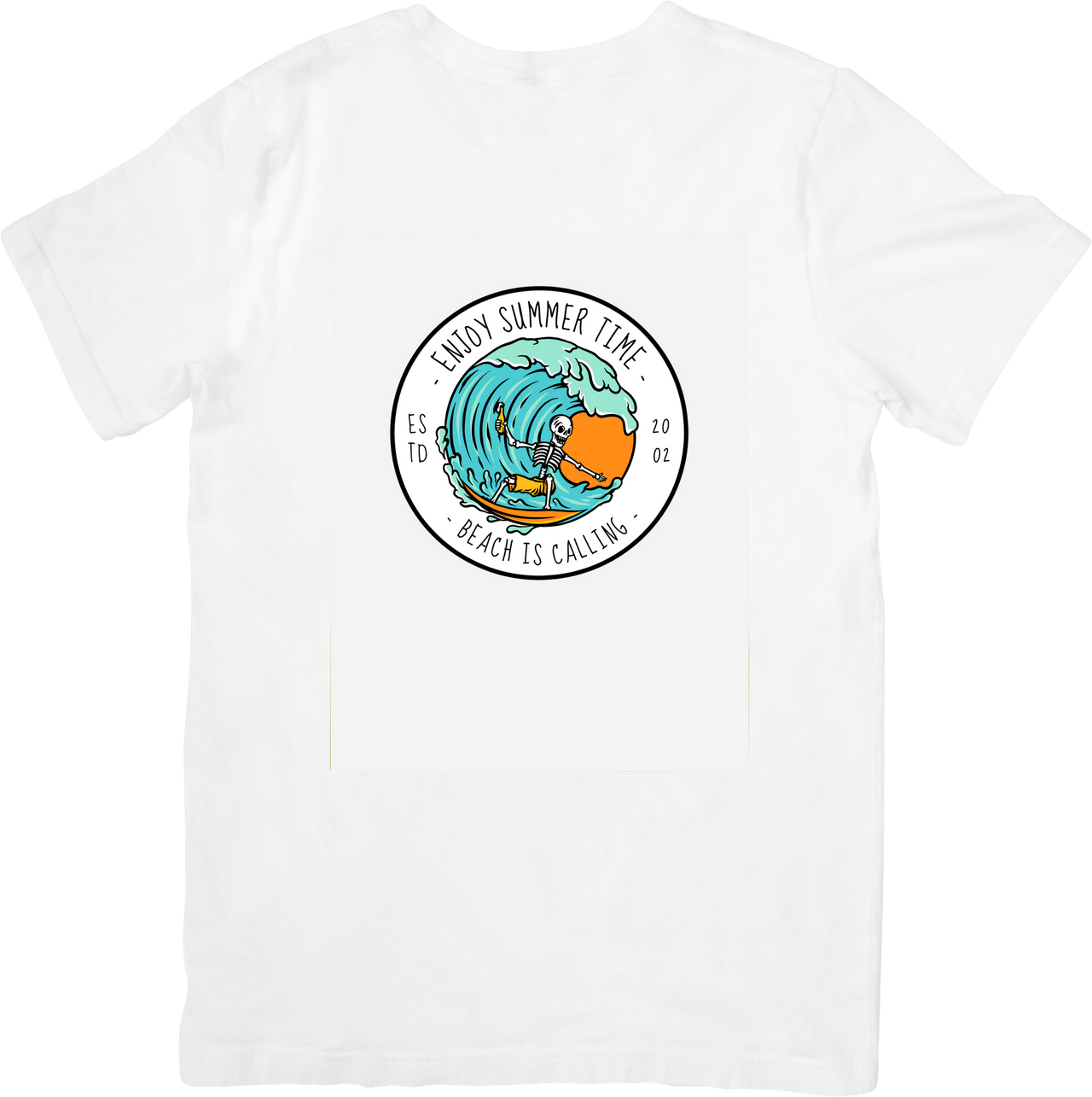 Enjoy Summer Time Beach Is Calling T-Shirt | Retro Surf Wave Graphic Tee | Beach Lover Gift