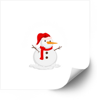 Thumbnail for Christmas Snowman Sticker | Cute Festive Holiday Vinyl Decal