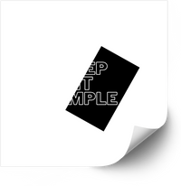 Thumbnail for Keep It Simple Sticker | Minimalist Motivational Typography Vinyl Decal