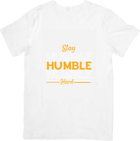 Thumbnail for Stay Humble Hustle Hard T-Shirt | Minimalist Motivational Graphic Tee