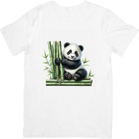 Thumbnail for Panda Climbing Bamboo T-Shirt | Cute Wildlife Graphic Tee | Animal Lover Gift