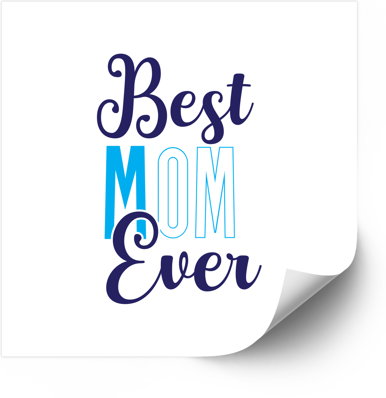 Best Mom Ever Sticker | Cute Minimalist Mothers Day Vinyl Decal