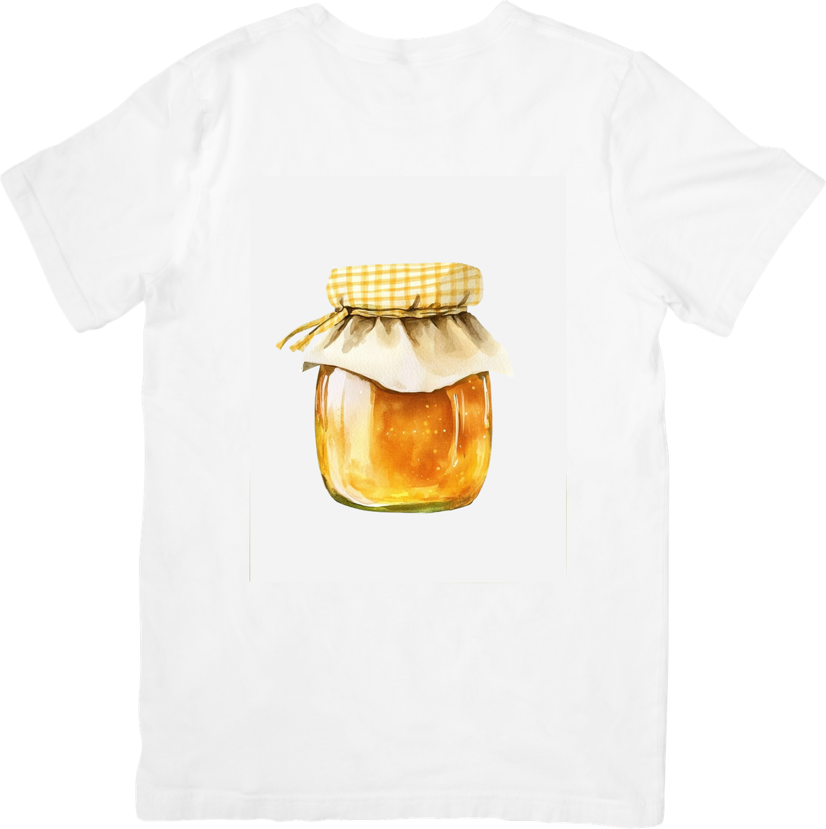 Watercolor Honey Jar T-Shirt | Rustic Homemade Preserves Graphic Tee | Farmhouse Foodie Gift