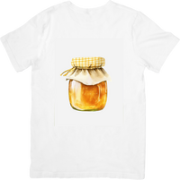 Thumbnail for Watercolor Honey Jar T-Shirt | Rustic Homemade Preserves Graphic Tee | Farmhouse Foodie Gift
